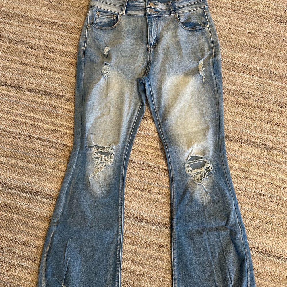Distressed Blue Women's Jeans